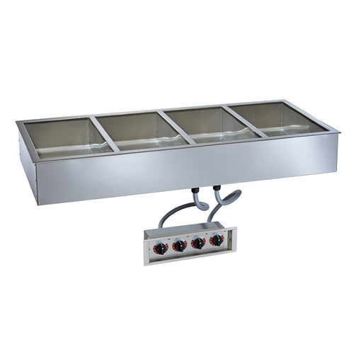 Alto-Shaam 400-HWILF/D4 - Halo Heat® Hot Food Well Unit with large flange, Drop-In, Electric, (4) 12
