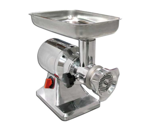 Omcan 11051 8 Inch Electric Meat Grinder #12 Head Aluminum Stainless Steel