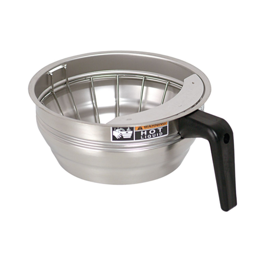 BUNN 20217.0000 - Funnel Assembly, 7.62"W, stainless steel, black handle