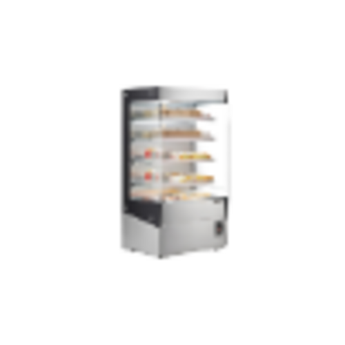 Omcan 48386 46 Inch Heated Display Case Floor Model Self-Service with Lighting