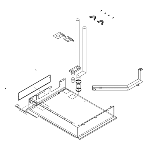 Giorik 2025111 - Stacking Kit, stacking (2) gas ovens, for SteamBox Evolution 062 & 102 models