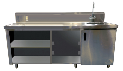 Advance Tabco BEV-30-120R-GR - Beverage Table, 120