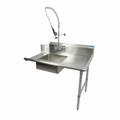 BK Resources BKSDT-48-R-SS-P-G - Soiled Dishtable, straight design, 48