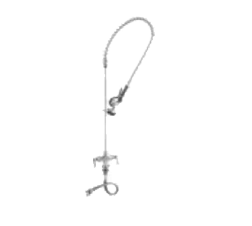 Advance Tabco K-115 - T&S Pre-Rinse Faucet, single hole, deck mounted, includes: spray valve & hose, riser, overhead