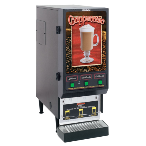 BUNN SET00.0197 - SET00.0197 FMD-3 BLK Fresh Mix Dispenser, (3) 4 lb. hopper, 5.2 gallon/hr capacity, lighted front