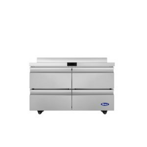 Atosa USA, Inc. AWR48D4 - Worktop Refrigerator, 48-1/4"W x 30"D x 38-7/8"H, (4) drawers, stainless steel exterior & interior,