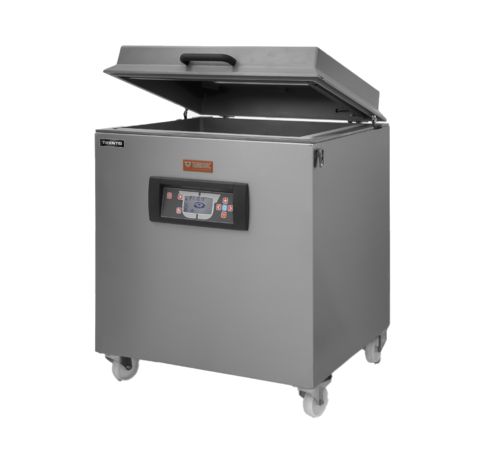 Omcan 50005 31 Inch Vacuum Packaging Machine Floor Model Aluminum and Stainless Steel