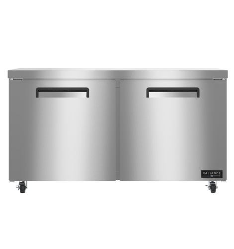 Hoshizaki VUR60A - Valiance Series Undercounter Refrigerator, reach-in, two-section, 59-3/4"W, 15.37 cu. ft.,