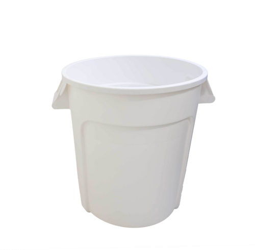 Omcan 80583 - (80583) Food Storage Container, 20 gallon capacity, round, without lid, polyethylene, white, NSF