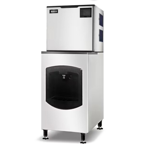 Omcan 48350 Ice Maker Dispenser Cube-Style Floor Model 220 Lb Bin 500 Lb/Day ENERGY STAR®