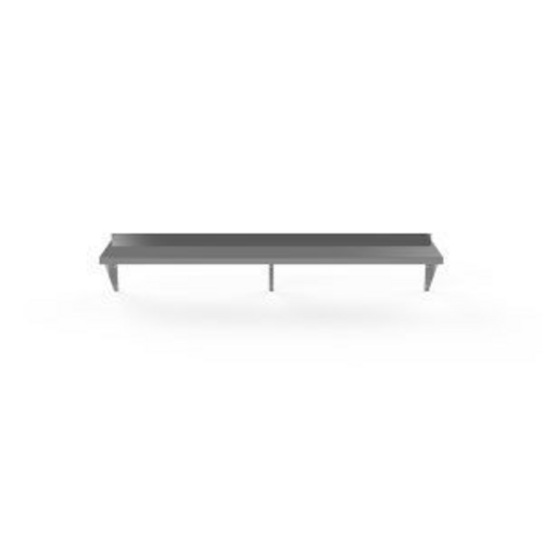 Atosa USA, Inc. SWS1272/304 - Wall Shelves, 72" x 12" x 10", 3 brackets, 18 ga., 430 stainless steel exterior, NSF
