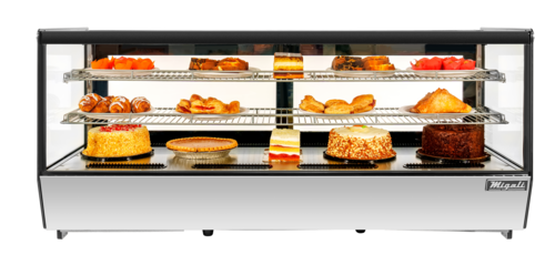 Migali C-88CTS-60 60" Display Case, 8.8 cu ft, Steel, Sliding Glass Doors, 2 Shelves