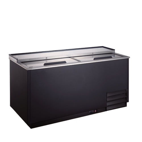 Omcan 50074 49 Inch Glass Froster and Plate Chiller Self-contained Refrigeration