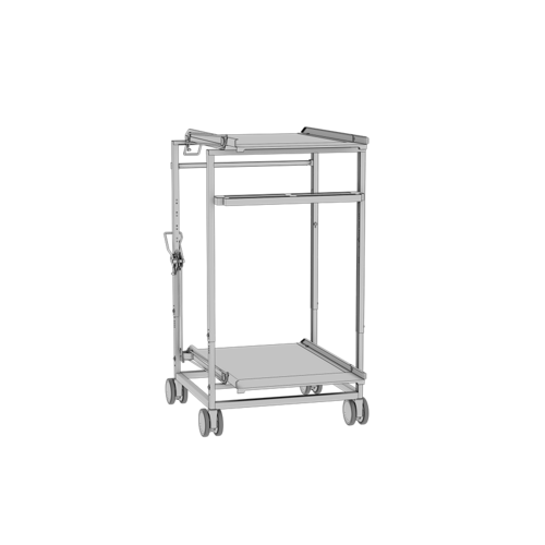 RATIONAL 60.75.387 - Transport Trolley for Combi-Duo, for mobile oven rack & mobile plate rack, height adjustable, for