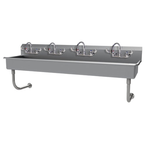 Advance Tabco FS-WM-80-ADA-F - Multiwash Hand Sink, splash mount faucet provision, wall mounted, includes (4) K-161-LU splash