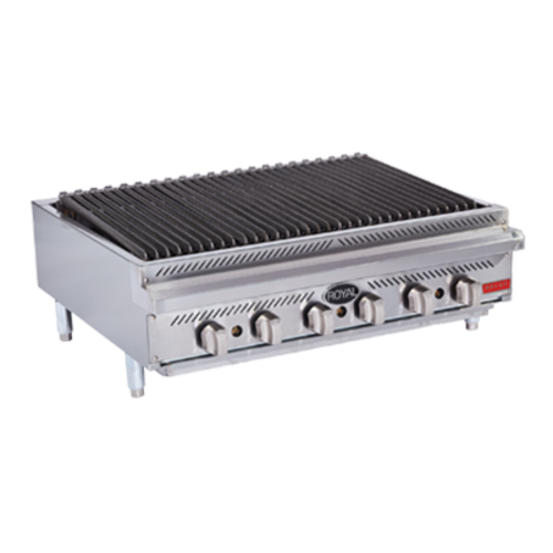 Royal Range RDRB-60 60" Countertop Gas Radiant Charbroiler, (10) Burners, 150.000 BTU