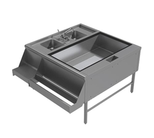 Advance Tabco PR-42X42-10-R - Prestige Double Service Station, 42