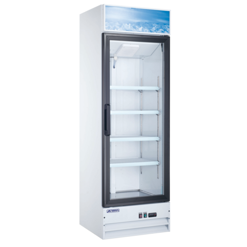 Omcan 59035 26 Inch Aurora Display Refrigerator Reach-in 13 cu ft Stainless Steel