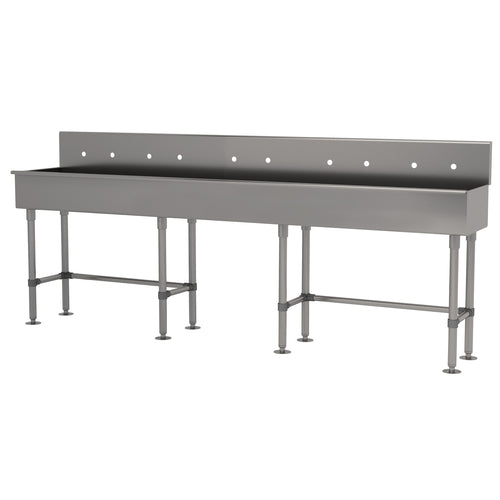 Advance Tabco 19-FM-100-F - Multiwash Hand Sink, with stainless steel legs and flanged feet, includes (5) faucets, 100