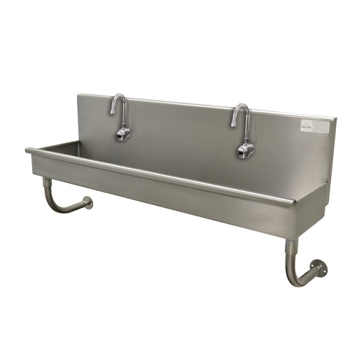 Advance Tabco 19-18-40EFADA - Multiwash Hand Sink, wall mounted, with (2) electronic faucets, 40