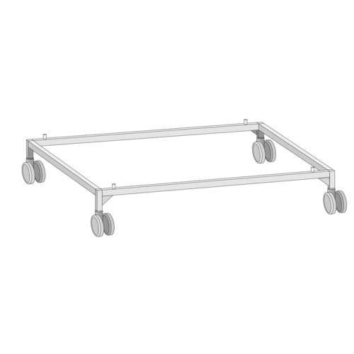 RATIONAL 60.30.366 - UG I Mobile Low Oven Stand, all sides open, height 8-1/4" to be used with a combi-duo stacking kit
