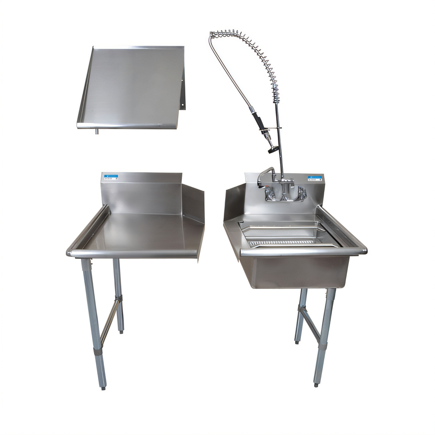 BK Resources BKDTK6-48-R-G-SS Compartment Sinks