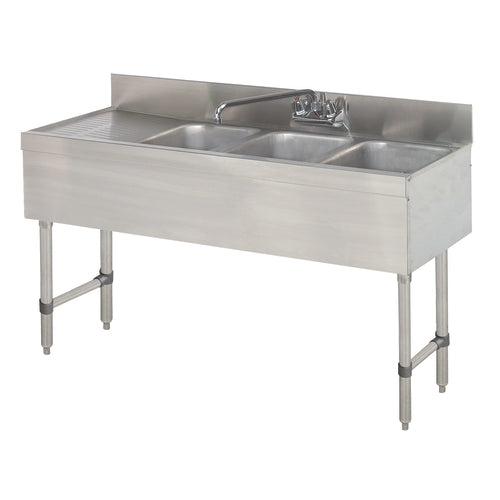 Advance Tabco SLB-43R - Special Value Sink Unit, 3-compartment, 48