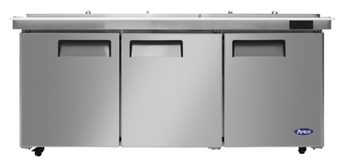Atosa USA, Inc. MSF8308GR-NTCV - Atosa Sandwich/Salad Mega Top Refrigerator, three-section, read 72-7/10