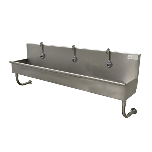 Advance Tabco 19-18-60EFADA - Multiwash Hand Sink, wall mounted, with (3) electronic faucets, 60