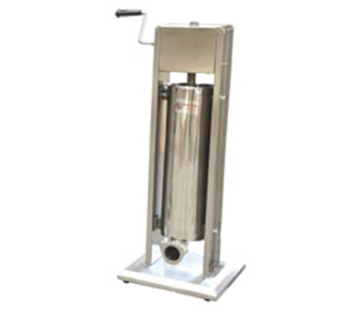 Omcan 24200 Manual Vertical Sausage Stuffer 15 lb Capacity Stainless Steel with 4 Tubes
