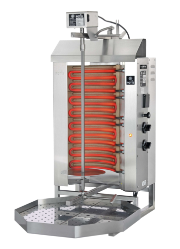 Omcan 49063 17 Inch Electric Vertical Broiler with Dual Infrared Burners