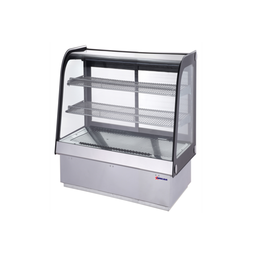 Omcan 47560 30 Inch Drop-in Refrigerated Showcase 3.1 cu ft Automatic Defrost Stainless Steel
