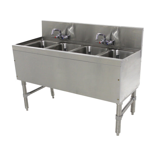 Advance Tabco PRB-19-44C - Prestige Underbar Sink Unit, 4-compartment, 48