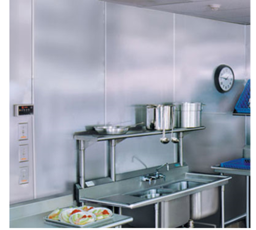 Advance Tabco WF20 - Wall Flashing, 20 gauge 304 stainless steel, #3 brushed finish (maximum size per section 48” x 120”