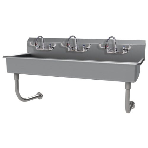 Advance Tabco FS-WM-60-ADA-F - Multiwash Hand Sink, splash mount faucet provision, wall mounted, includes (3) K-161-LU splash