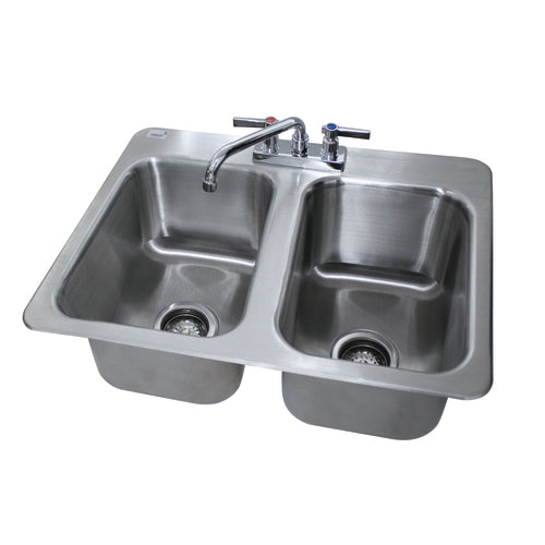 Advance Tabco DI-2-10 - Drop-In Sink, 2-compartment, 10
