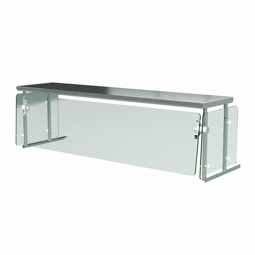 Advance Tabco NSGC-15-2WELL - Sleek Shield™ Food Shield, cafeteria style with adjustable front glass, 33-13/16