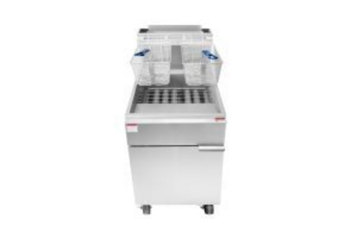 Atosa USA, Inc. ATFS-75ES-NG - Deep Fryer, natural gas, floor model, 21-1/8"W x 30-1/8"D x 44-3/8"H, 75 lb. capacity, (5) burners,