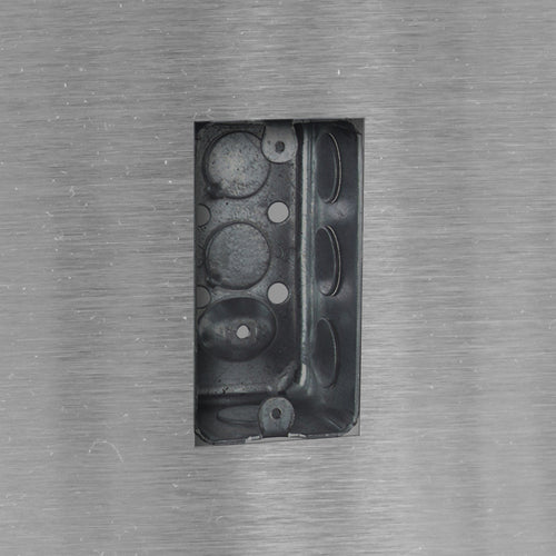 Advance Tabco TA-62F - Junction Box (empty) below table top, 1-gang size, stainless steel face plate (wiring & utility