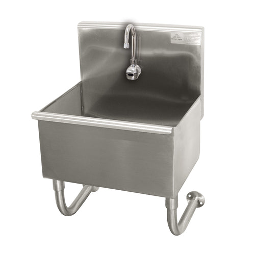 Advance Tabco WSS-14-21EF - Service Sink, splash mount faucet provision, wall mounted, with electronic faucet, 18