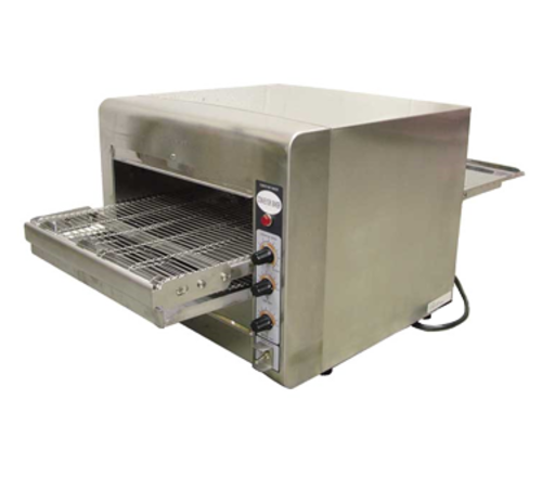 Omcan 11387 14 Inch Conveyor Toaster with Temperature Control Electric Stainless Steel