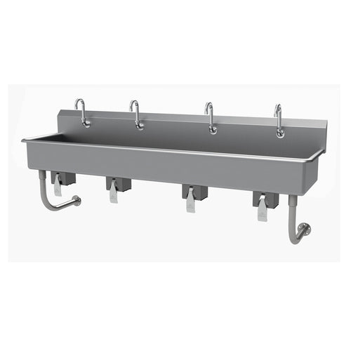 Advance Tabco FS-WM-80KV - Multiwash Hand Sink, splash mount faucet provision, wall mounted, with knee valve, 80