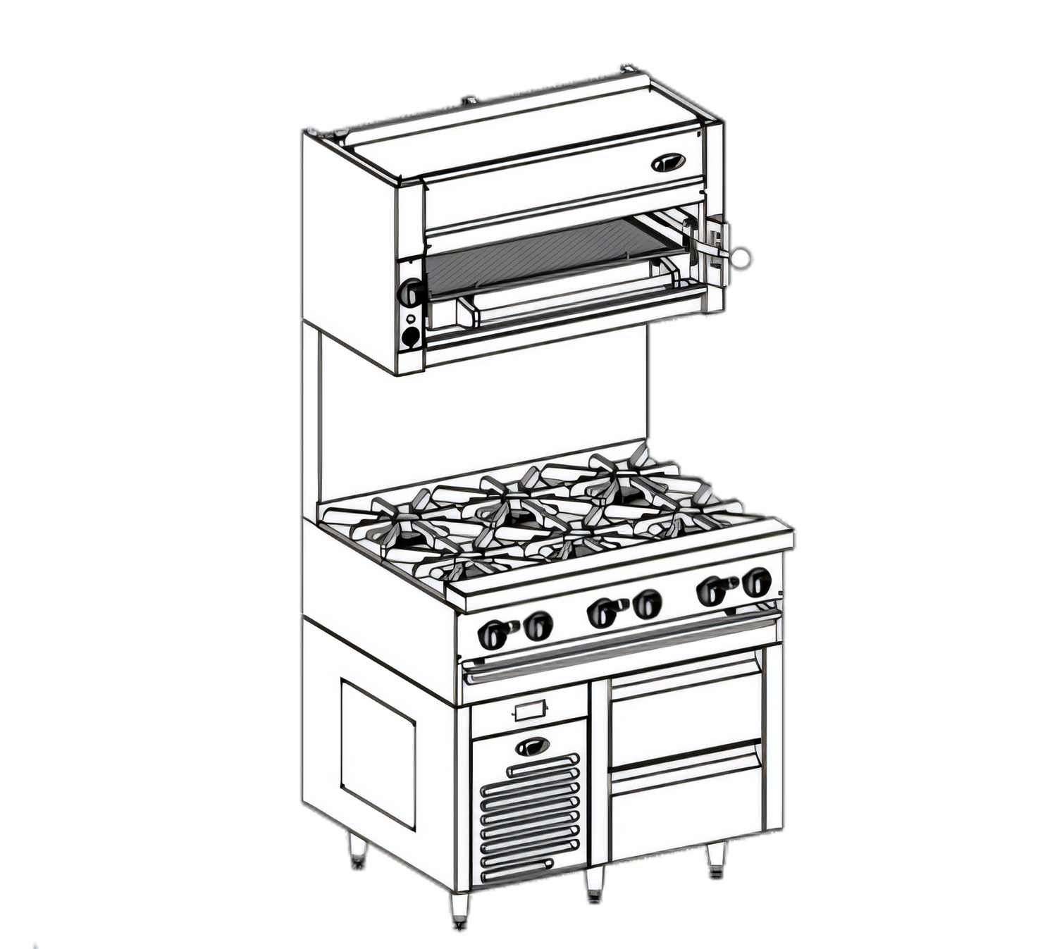 Jade Range JRLH-02S-B-36 Bistro Undercounter & Worktop Refrigeration