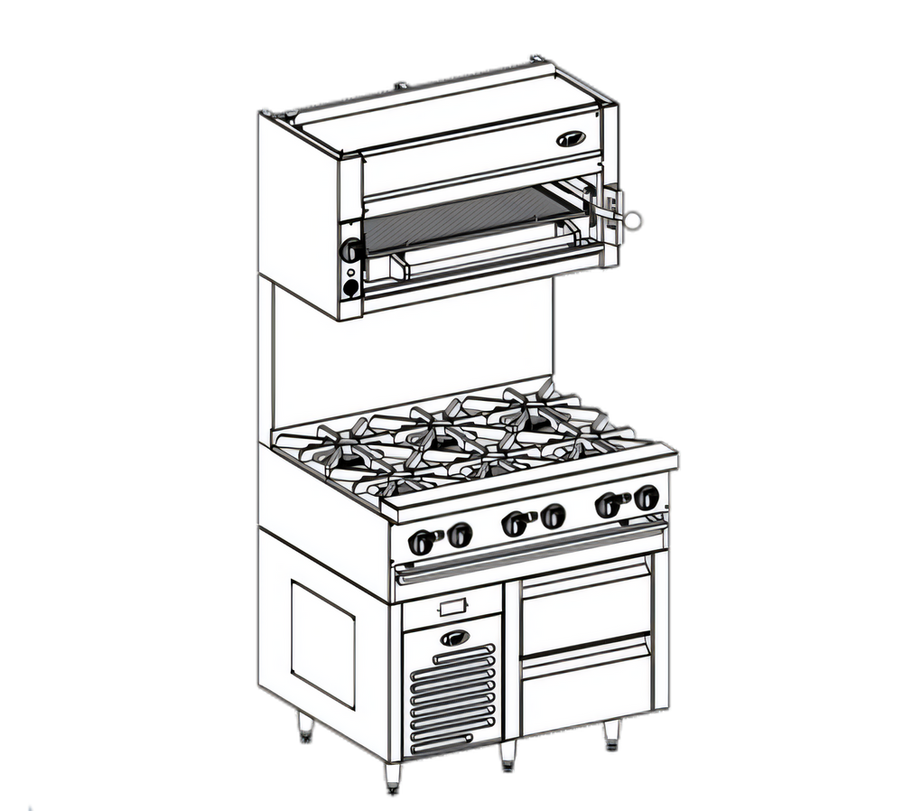 Jade Range JRLH-02S-B-36 Bistro Undercounter & Worktop Refrigeration