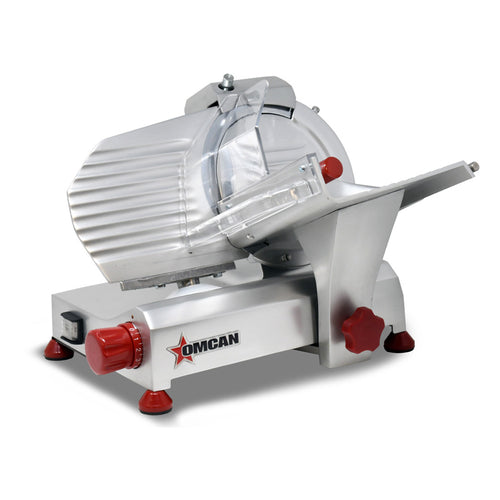 Omcan 13607 14 Inch Manual Food Slicer with 8 Inch Carbon Steel Blade