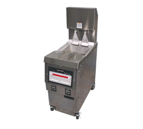 Henny Penny OGA321.0 - OGA-321 Gas Auto Lift Open Fryer, 1 well, COMPUTRON 8000 controls, clean-out mode, 65 pound fat