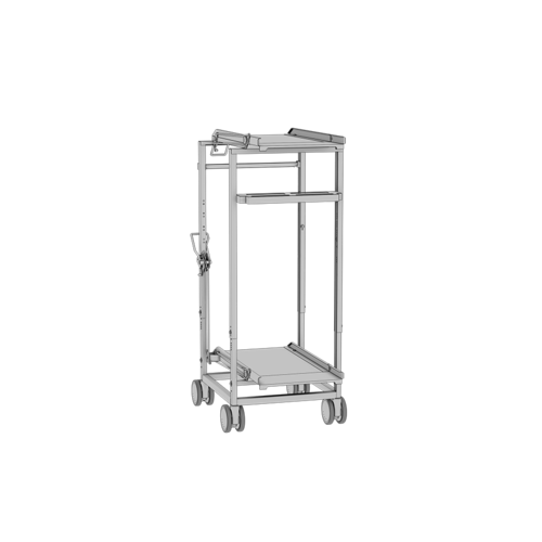 RATIONAL 60.73.999 - Transport Trolley, for mobile oven rack & mobile plate rack, height 39", 6-full and 10-full size