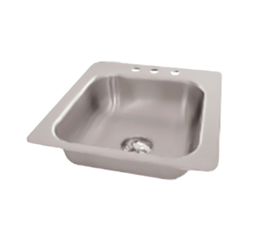 Advance Tabco SS-1-1919-12 - Smart Series™ Drop-In Sink, 1-compartment, self-rim design, 16