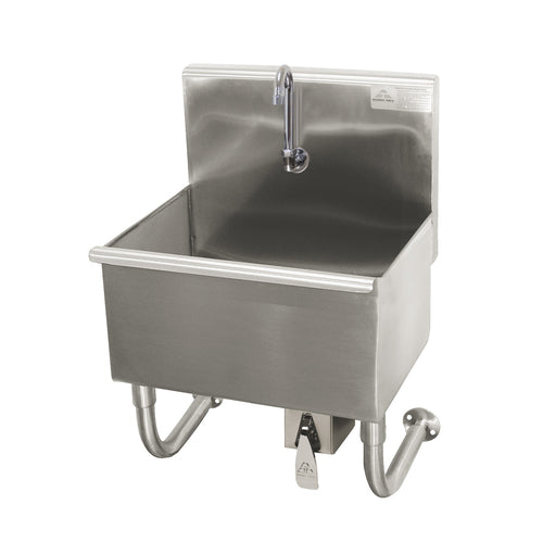 Advance Tabco 19-18-23KV - Multiwash Hand Sink, wall mounted, with knee valve, 23