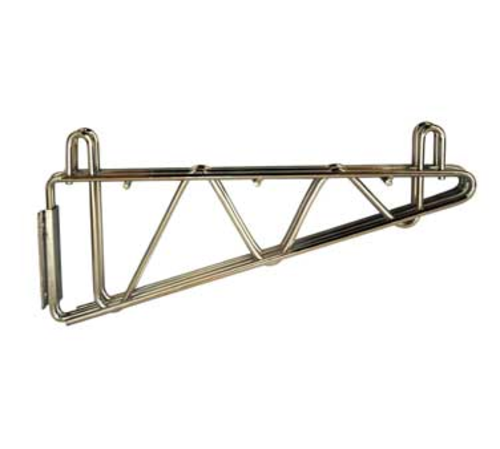Serv-Ware SLDWMB21-CWP - Serv-Ware - Wire Shelving - 21 Silver Epoxy Double Wall Bracket